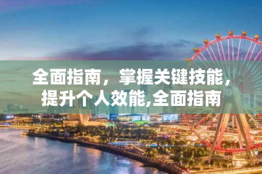 全面指南，掌握关键技能，提升个人效能,全面指南