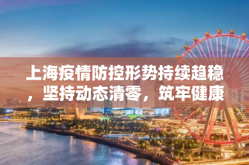 上海疫情防控形势持续趋稳，坚持动态清零，筑牢健康防线,上海疫情防控形势持续趋稳