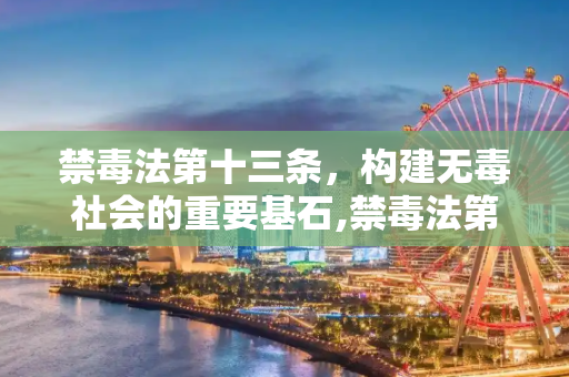 禁毒法第十三条，构建无毒社会的重要基石,禁毒法第十三条