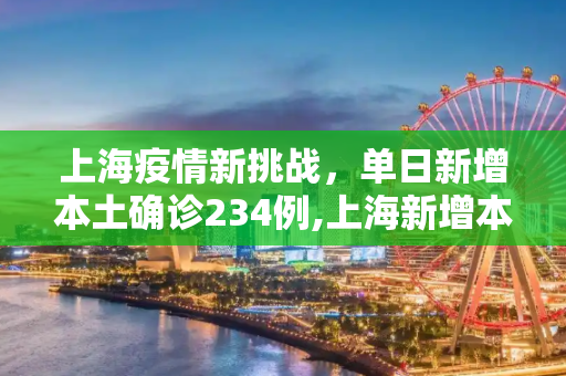 上海疫情新挑战，单日新增本土确诊234例,上海新增本土确诊234