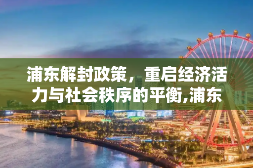 浦东解封政策，重启经济活力与社会秩序的平衡,浦东解封政策