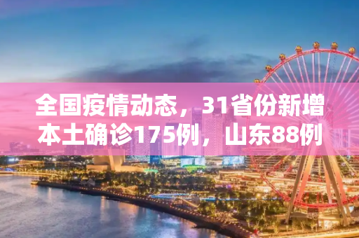 全国疫情动态，31省份新增本土确诊175例，山东88例居首,31省份新增本土确诊175例山东88例
