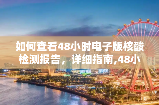 如何查看48小时电子版核酸检测报告，详细指南,48小时电子版核酸检测报告在哪看
