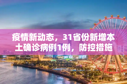 疫情新动态，31省份新增本土确诊病例1例，防控措施仍需加强,31省份新增本土确诊病例1例