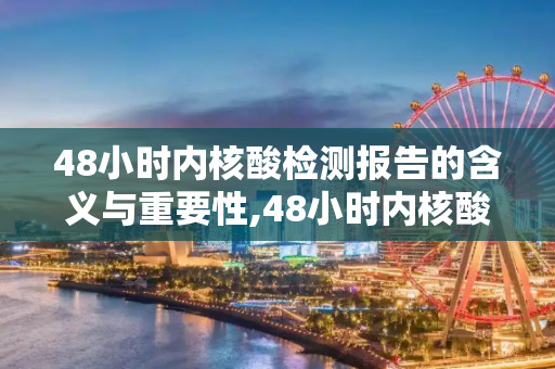 48小时内核酸检测报告的含义与重要性,48小时内核酸检测报告是什么意思
