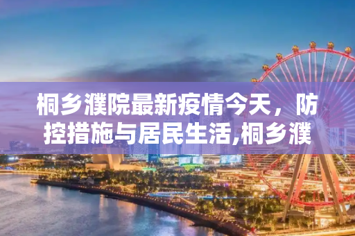 桐乡濮院最新疫情今天，防控措施与居民生活,桐乡濮院最新疫情今天