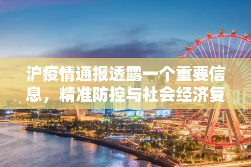 沪疫情通报透露一个重要信息，精准防控与社会经济复苏的平衡,沪疫情通报透露一个重要信息