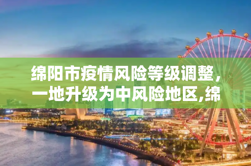 绵阳市疫情风险等级调整，一地升级为中风险地区,绵阳一地调整为中风险地区